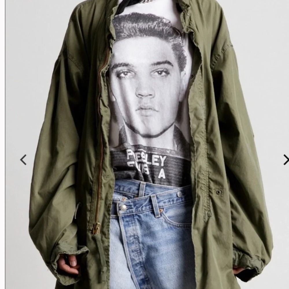 R13 God Save America Jacket Army L OS Repurposed - Picture 4 of 16
